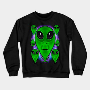 Alien pattern Crewneck Sweatshirt